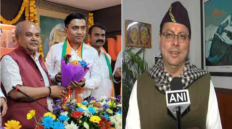 Goa Chief Minister is Pramod Sawant and Pushkar Dhami CM of Uttarakhand