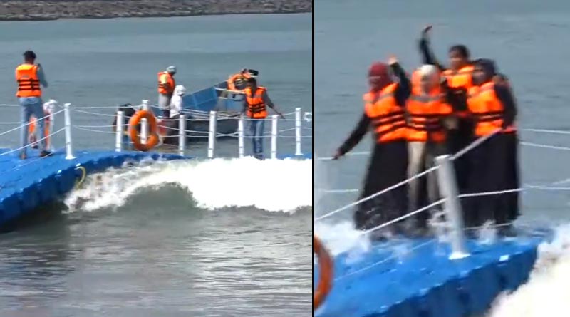 Travel News: State Tourism department of Kerala makes moving bridge along the sea side that almost 'dances' with the wave | Sangbad Pratidin