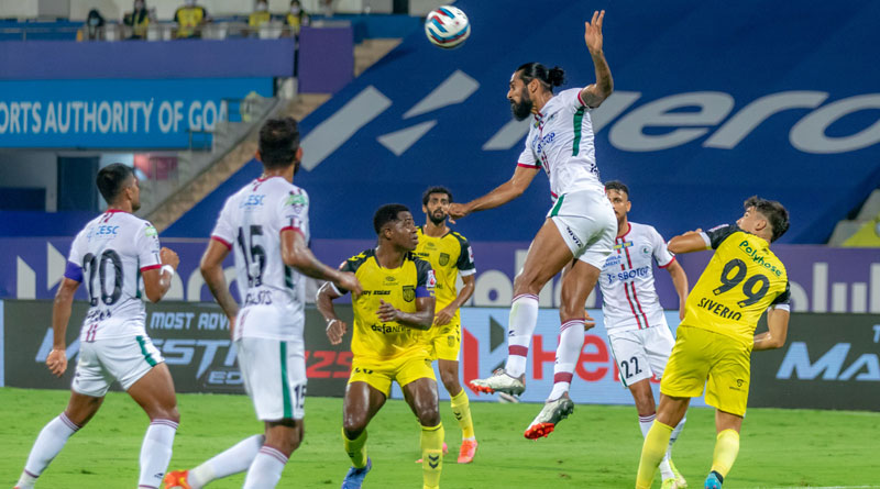 Hyderabad FC beats ATK Mohun Bagan in ISL 2022 semi final 1st leg | Sangbad Pratidin
