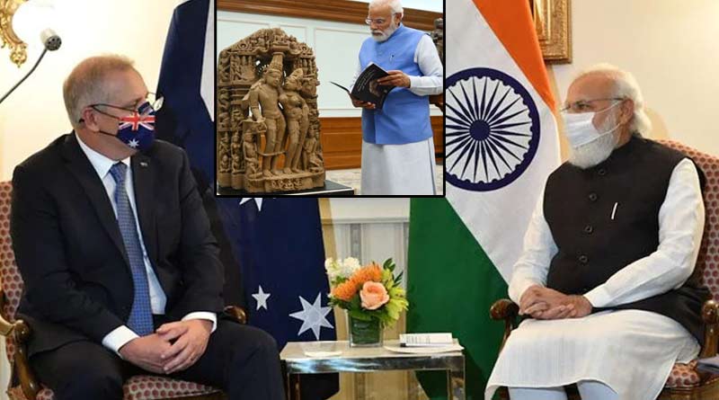 Australian PM assures PM Modi to return the historical artefacts at bilateral virtual meeting | Sangbad Pratidin