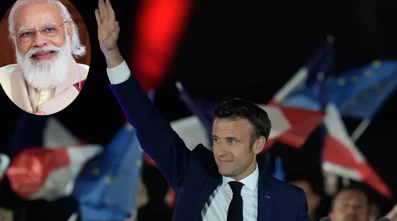 Emmanuel Macron wins for second term in France Presidential Election, PM Modi congratulates him | Sangbad Pratidin