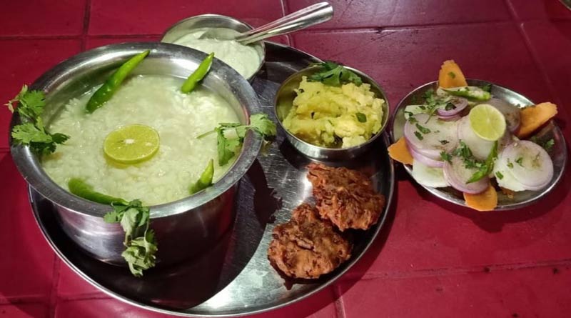 Dhaba serves delicious fermented rice thali in special Meal, know the details । Sangbad Pratidin