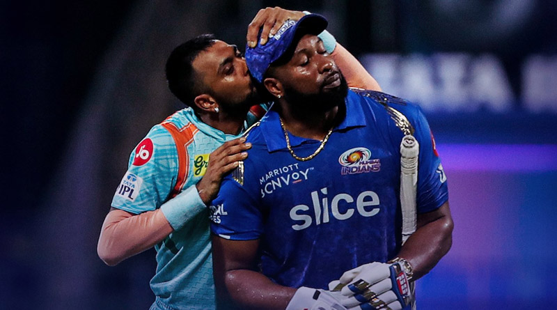 IPL 2022: Krunal Pandya's 'Kiss' Send-Off To Kieron Pollard sparks controversy | Sangbad Pratidin