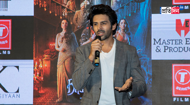 'Struggled to speak Bengali', says Kartik Aaryan on Bhool Bhulaiyaa 2 promotion at Kolkata | Sangbad Pratidin