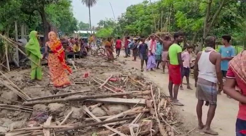Bihar Police allegedly enters into the land of Maldah, clashes errupts | Sangbad Pratidin