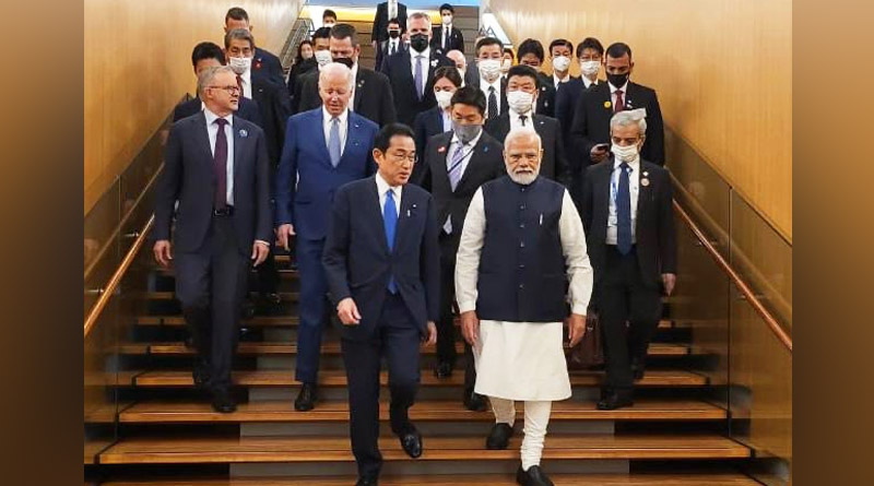 Pic of PM Narendra Modi in 'Front' with Quad Leaders breaking the internet | Sangbad Pratidin