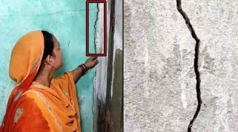 Crack at many houses in Sonarpur due to building construction reminds Bowbazar incident | Sangbad Pratidin
