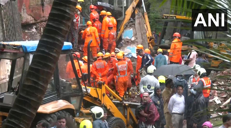 Three dead and 13 injured after a four-storey building collapses in Kurla | Sangbad Pratidin
