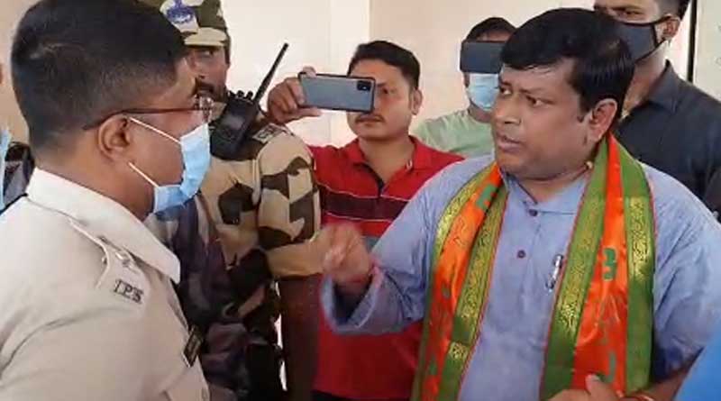 BJP State President Sukanta Majumdar arrested on way to Howrah | Sangbad Pratidin