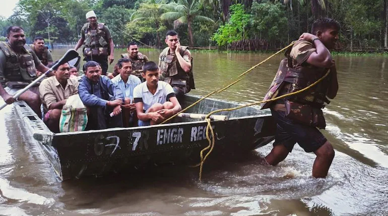 Assam flood and landslide claimed 9 more lives, death toll rises to 34 | Sangbad Pratidin