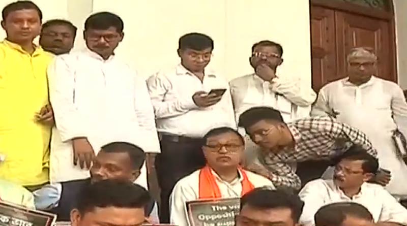 BJP MLAs demand Police Ministers action on unrest, walks out | Sangbad Pratidin