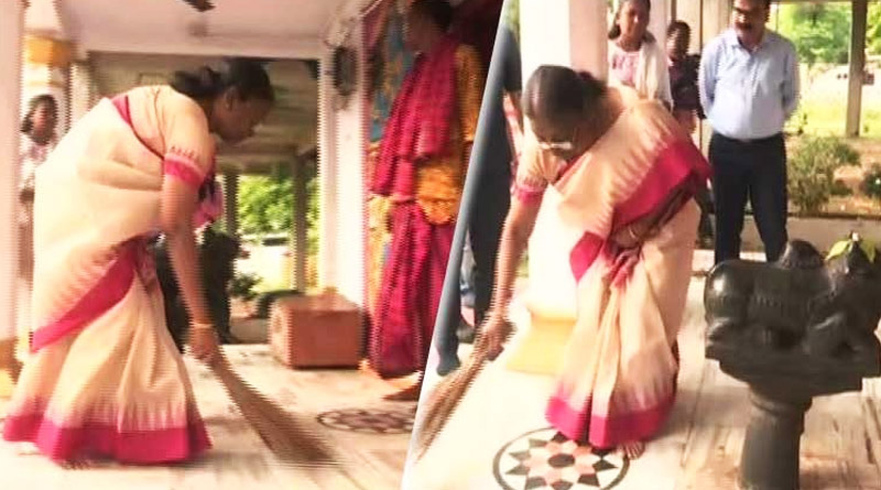 NDA's Presidential candidate Draupadi Murmu offers prayers at Jagannath Temple | Sangbad Pratidin