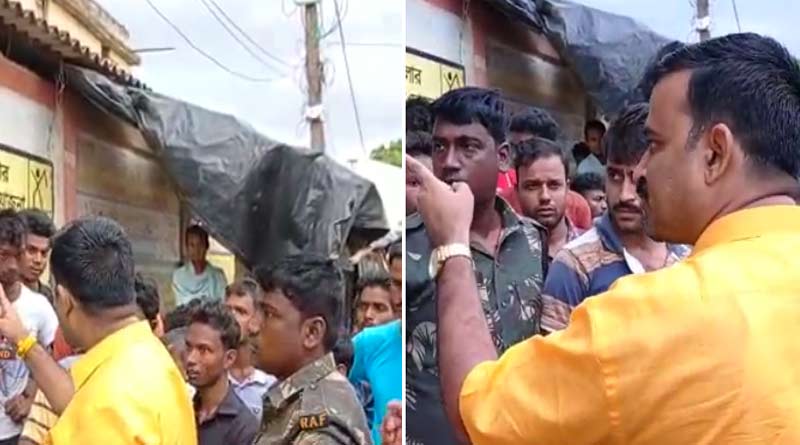 Villagers protested for renovation of street, OC tried to pacify the situation showing mussle power | Sangbad Pratidin