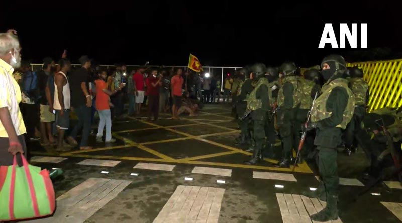 Protest camps raided, removed as new Sri Lanka President takes over