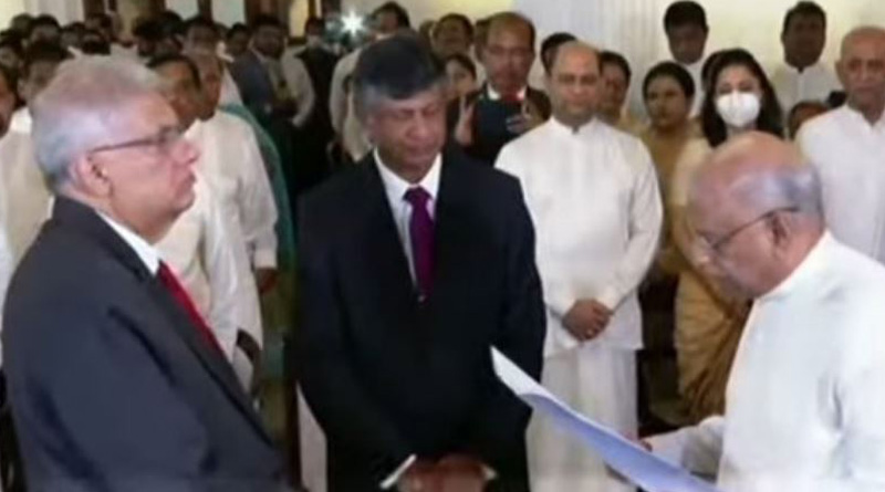 Dinesh Gunawardena sworn in as new PM of Sri Lanka। Sangbad Pratidin