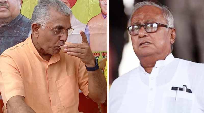BJP leader Dilip Ghosh slams TMC MP Saugata Roy । Sangbad Pratidin
