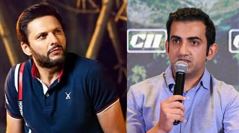 Shahid Afridi's remark on Gautam Gambhir sparks debate | Sangbad Pratidin