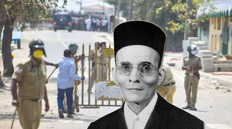 Curfew imposed in Karnataka's Shivamogga over Savarkar poster | Sangbad Pratidin