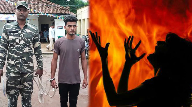 School girl Set On Fire By Stalker, Massive Protests In Jharkhand | Sangbad Pratidin