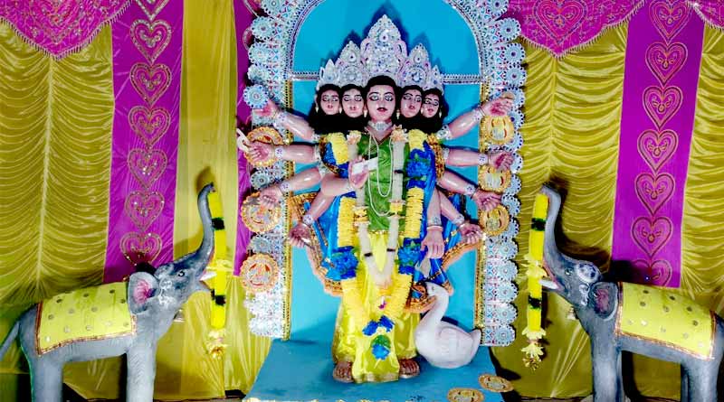 Five headed Biswakarma idol major attraction in Suri