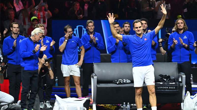 Rafael Nadal could not hold back tears after Roger Federer's final match