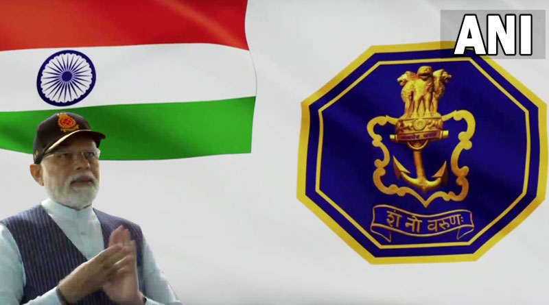 Indian Navy flag gets rid of colonial St. George’s Cross | Sangbad Pratidin
