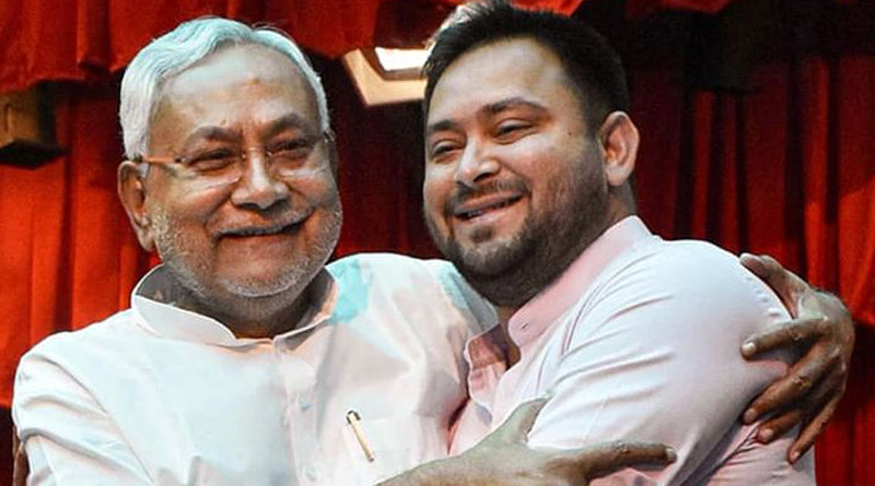 Nitish’s ‘CM’ slip-up for Tejashwi triggers a BJP jab। Sangbad Pratidin