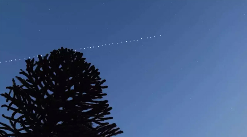 Mysterious 'moving train' of lights in Uttar Pradesh cities leave people baffled | Sangbad Pratidin