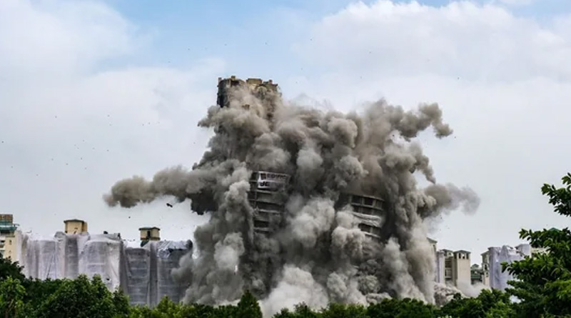 Ram and Shiva Temple proposed at the sight of demolished Noida tween tower | Sangbad Pratidin