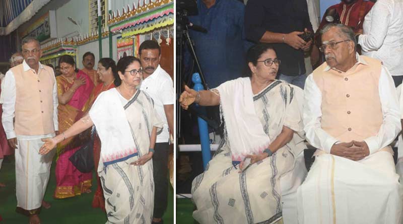 WB Governor La Ganeshan visited Mamata Banerjee's house during Kali Puja | Sangbad Pratidin