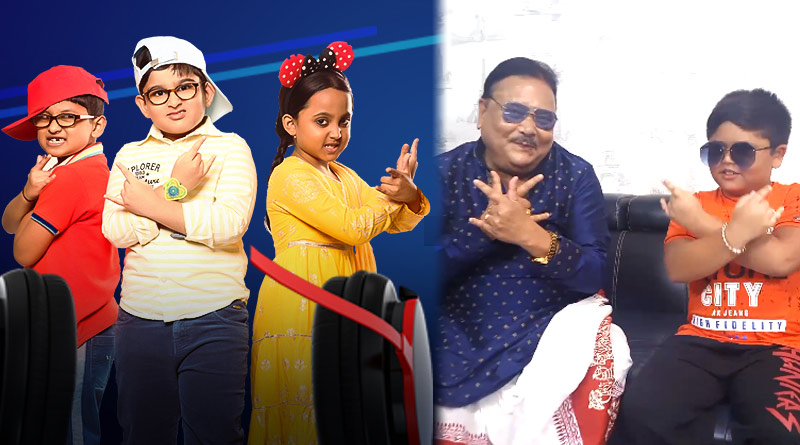 Madan Mitra Dances in tune of Haami 2 movie's No Chaap song with grandson | Sangbad Pratidin