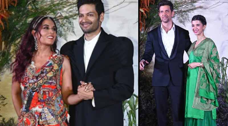 Hrithik Roshan and his girlfriend Saba Azad visits Richa Chadha and Ali Fazal's reception । Sangbad Pratidin