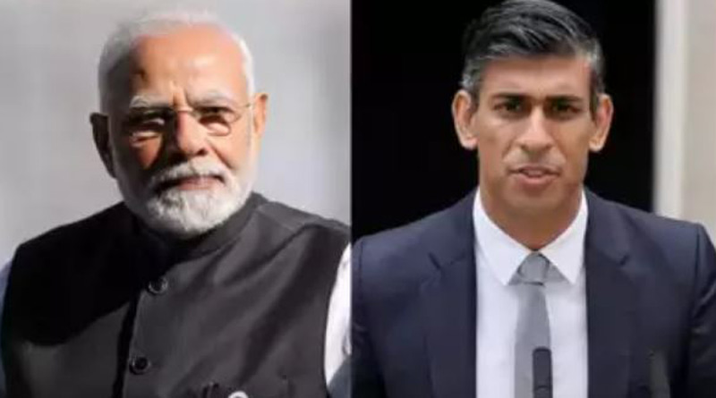 PM Narendra Modi spoke to Britain's new Prime Minister Rishi Sunak in telephone। Sangbad Pratidin