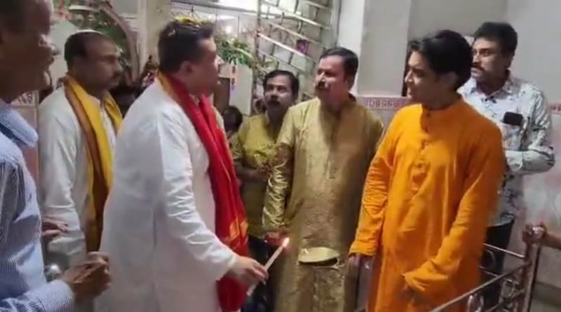 Suvendu Adhikari visited temple with TMC councillors, speculations arise