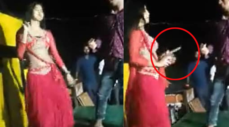 Bihar dancer flaunts gun while dancing, video viral | Sangbad Pratidin