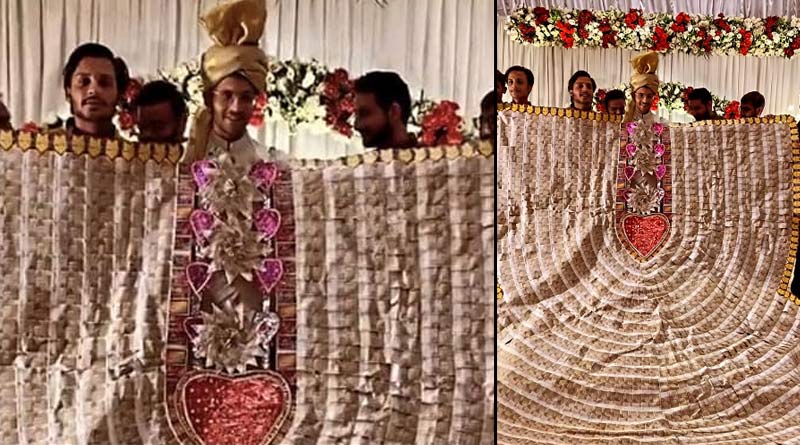 Video Of Pakistan Groom With Currency Garland breaking the Internet | Sangbad Pratidin