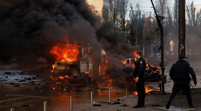 Russia launched 75 missile attack on many cities of Ukraine, many dead | Sangbad Pratidin