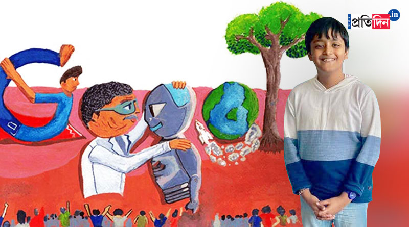 Shlok Mukherjee of Kolkata Is Winner Of Doodle For Google Art 2022 India Competition | Sangbad Pratidin