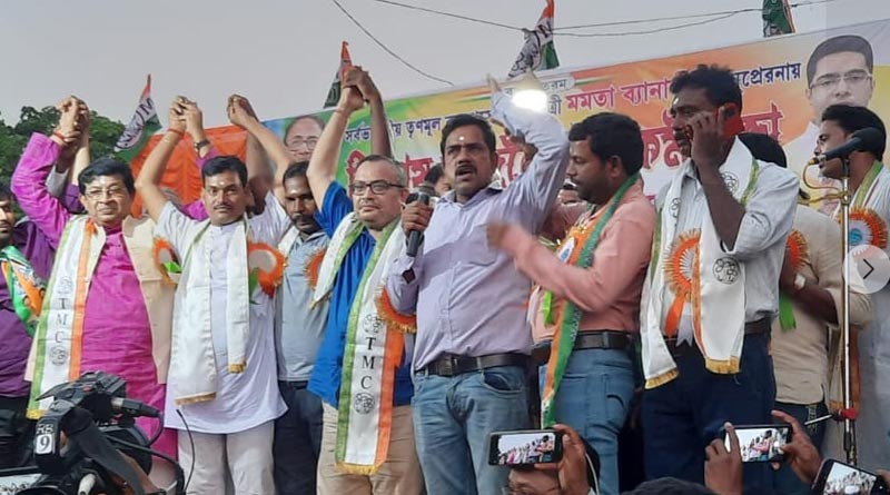 500 BJP workers join TMC in Nandigram taking oath to make zero support to Suvendu Adhikari | Sangbad Pratidin