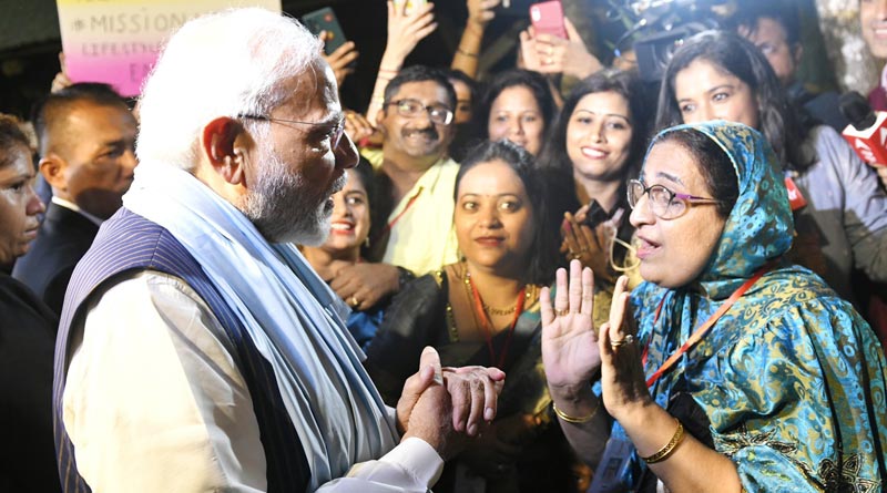 PM Modi highlighted India's achievements since 2014 in an event of the Indian diaspora in Indonesia's Bali। Sangbad Pratidin