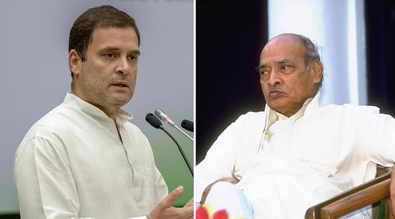 Congress leader Rahul in Hyderabad paid homage to his grandmother Indira Gandhi but skipped visiting Narasimha Rao’s statue | Sangbad Pratidin