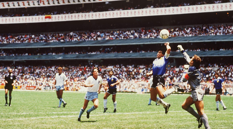 Diego Maradona Hand of God ball auctioned ahead of Qatar World Cup | Sangbad Pratidin