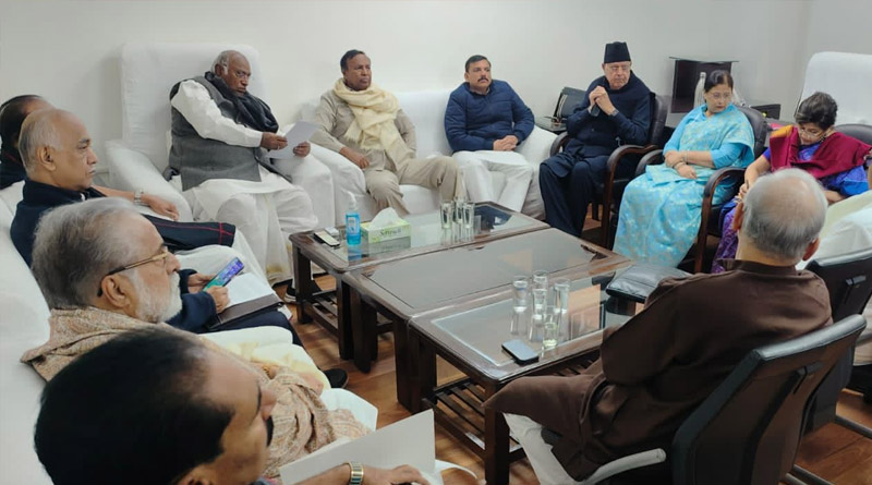 TMC MP Sudip Banerjeee attends meeting called vy Congress leader Mallikarjun Kharge in Parliament | Sangbad Pratidin
