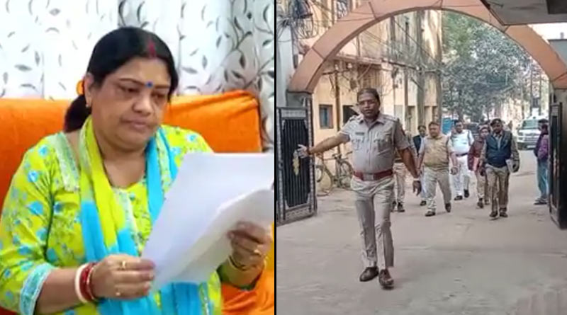 Asansol stampede: Cops quiz BJP Councilor Chaitali Tiwari into her house on stampede case | Sangbad Pratidin
