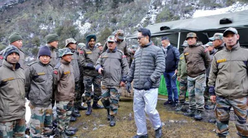 Row over Kiren Rijiju's Arunachal Tweet with photo। Sangbad Pratidin