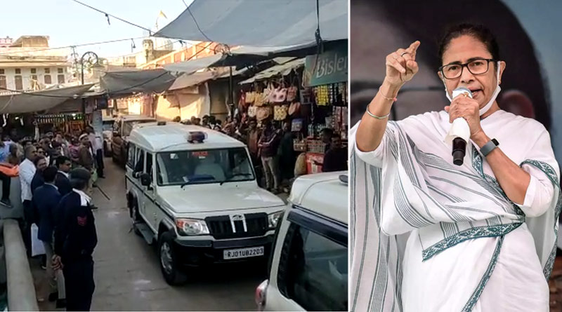 Jay shree Ram slogan arises while convoy of Mamata Banerjee was passing | Sangbad Pratidin
