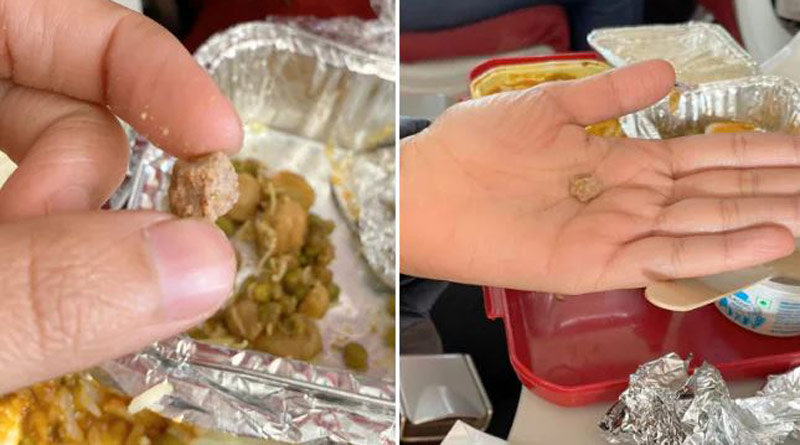 Woman finds stone in meal served on Air India flight। Sangbad Pratidin