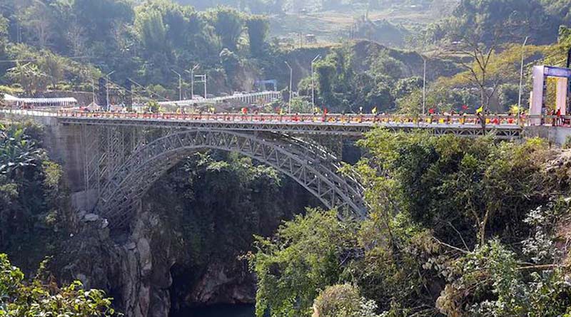 Defence minister Rajnath Singh inaugurated 28 key border infrastructure projects worth Rs 724 crore in Arunachal। Sangbad Pratidin