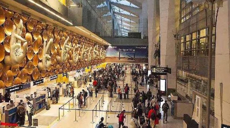 Bihar man caught openly peeing at Terminal 3 of Delhi airport। Sangbad Pratidin