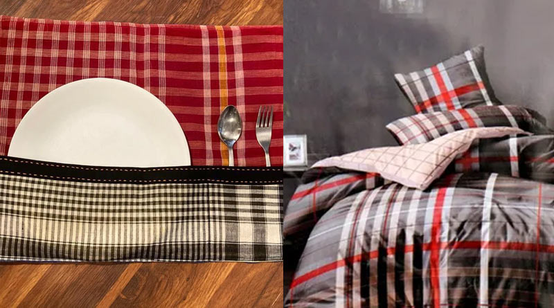 Home decor elements in Gamcha print, here are some tips | Sangbad Pratidin